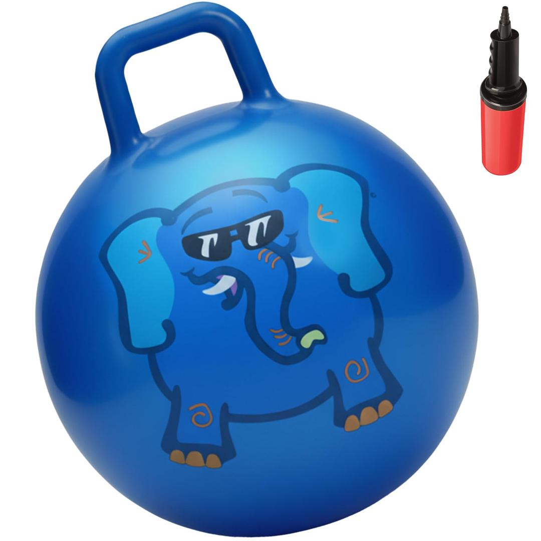 WALIKI Hopper Ball Toy for Boys and Girls Ages 3-6 | Hippity Hop Jumping Ball | Cool Birthday Gift | Blue | 18"