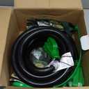 RVGUARD 50 Amp 25 Foot RV/EV Extension Cord, NEMA 14-50P/R Heavy Duty Extension Cord with LED Power Indicator and Cord Organizer, Green, ETL Listed