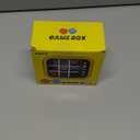 Rechargeable Tic Tac Toe Game Box, Upgraded 5 Fun Brain and Memory Games, Compact Handheld Game Console, Portable Puzzle Travel Game Ideal Gifts for All Ages 3+ (Yellow)