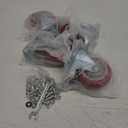 4 inch Casters Load 2400lbs -Includes 2 Sets of Adaptive Screws -Lockable Bearing Plate Heavy Duty Caster with Brakes, 360-degree Swivel for Furniture and Workbench Cart, Set of 4