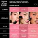 Nudestix Nudies Blush Stick 3-in-1 Cream Blush for Cheeks, Eyes & Lips with Built-In Brush | Soft Matte Finish for a Natural Flush