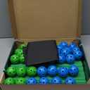 130 Piece Glow in The Dark Fort Building Kit - Indoor Play Engineering Set with Connecting Sticks & Balls - Creative STEM Building Toys