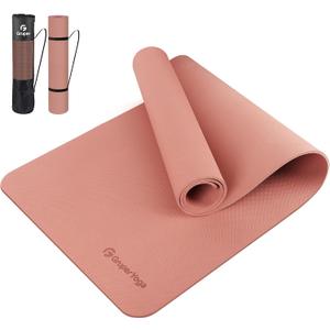 Gruper Yoga Mat Non Slip
Pro TPE Yoga Mats for Women, Eco Friendly Exercise Mats for Home, Pilates and Floor Exercises, 72"L x 24"W x 0.24"TH