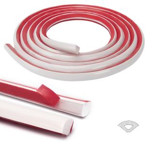 Art3d 17 Ft Flexible Trim Caulk Strip, Peel and Stick Trim for Molding, Tile Edge, Ceiling, Wall Corner in White