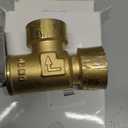 30 PSI Pressure Relief Valve, Boiler Relief Valve with 3/4" Female NPT x 3/4" Female NPT, PTFE Thread Seal Tape, Brass, for Hot Water and Cold Water Systems