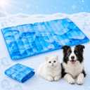 Dog Cooling Mat 2.0, Double-Sided Non-Slip Pet Cooling Pad, Washable and Durable, Indoor & Outdoor Summer Cooling Mat for All Pets, Keep Dogs and Cats Cool and Comfortable (47.5" x 29.5")