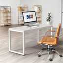SHW 48-Inch Commercial-Grade Office Computer Desk, White