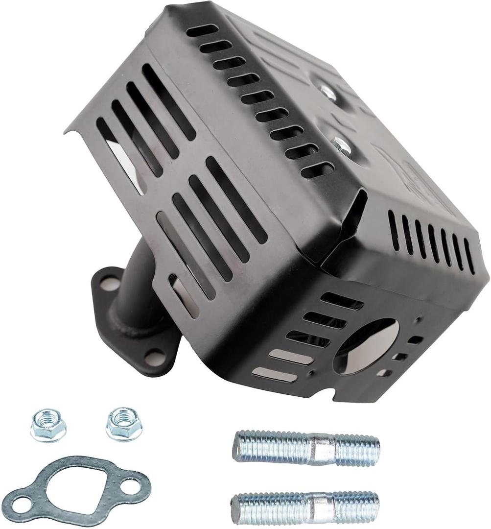 HZ Muffler Kit for Honda GX120 GX160 GX200 Engine Harbor Freight 212 173 Lifan Rato Go Kart Generac Champion 163cc 196cc 208cc Engine