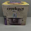 Crock-Pot Large 8-Quart Programmable Slow Cooker with Auto Warm Setting Black Stainless Steel