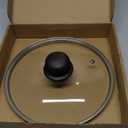 9.1 Inch Tempered Glass Lid for Instant Pot 5/6 Quart - Universal Pot Lid Replacement, Universal Pot Cover with Heat-resistant Handle, Easy to Grip, Stainless Steel Rim, Clear