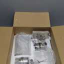 Bathroom Light Fixtures Brushed Nickel Vanity Lights with White Frosted Glass Shade, Wall Lamp for Mirror Kitchen Bedroom Porch, 2 Pack T001BR-L1-P2