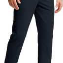 Men's Golf Pants Stretch Work Dress Comfy Pants 30"/32"/34" Lightweight Quick Dry Casual Slacks Trousers with Pockets