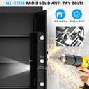 7.0 Cuft Large Fireproof Safe for Home, Digital Anti-theft Safe Box with Combination Lock, Smart Alarm Systerm and Removable Shelf, Personal Safety Box for Home Documents Fireram Medicine Valuables