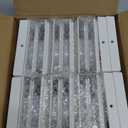 EXCMARK 4x4 Solar Post Cap Lights Outdoor Waterproof 6 Pack Fence Deck Post Lights with High-Brightness LEDs, Dual Light Modes Warm White & Cool White. (Classic White, 6)