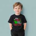 Christmas Shirts for Toddler Boys Girls Kids 2-8 Years, Santa Reindeer Snowman Dinos Truck Short Sleeve Tee