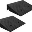 5" Threshold Ramps for Doorways 2pack, Wheelchair Ramp for Home Steps, Curb Ramp for Driveway for Shed, 7000 Lbs Load Capacity for Vehicle Motorcycle Wheelchairs Bikes Trolley Scooter