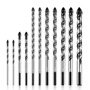 amoolo Masonry Drill Bits Set?11 Piece?,Premium Concrete Drill Bit Set for TILE, BRICK, CEMENT, CONCRETE, GLASS, PLASTIC, CINDERBLOCK, WOOD etc, Set of 2 amoolo Masonry Drill Bits Set?11 Piece?,Premium Concrete Drill Bit Set for TILE, BRICK, CEMENT, CONCRETE, GLASS, PLASTIC, CINDERBLOCK, WOOD etc, Set of 2