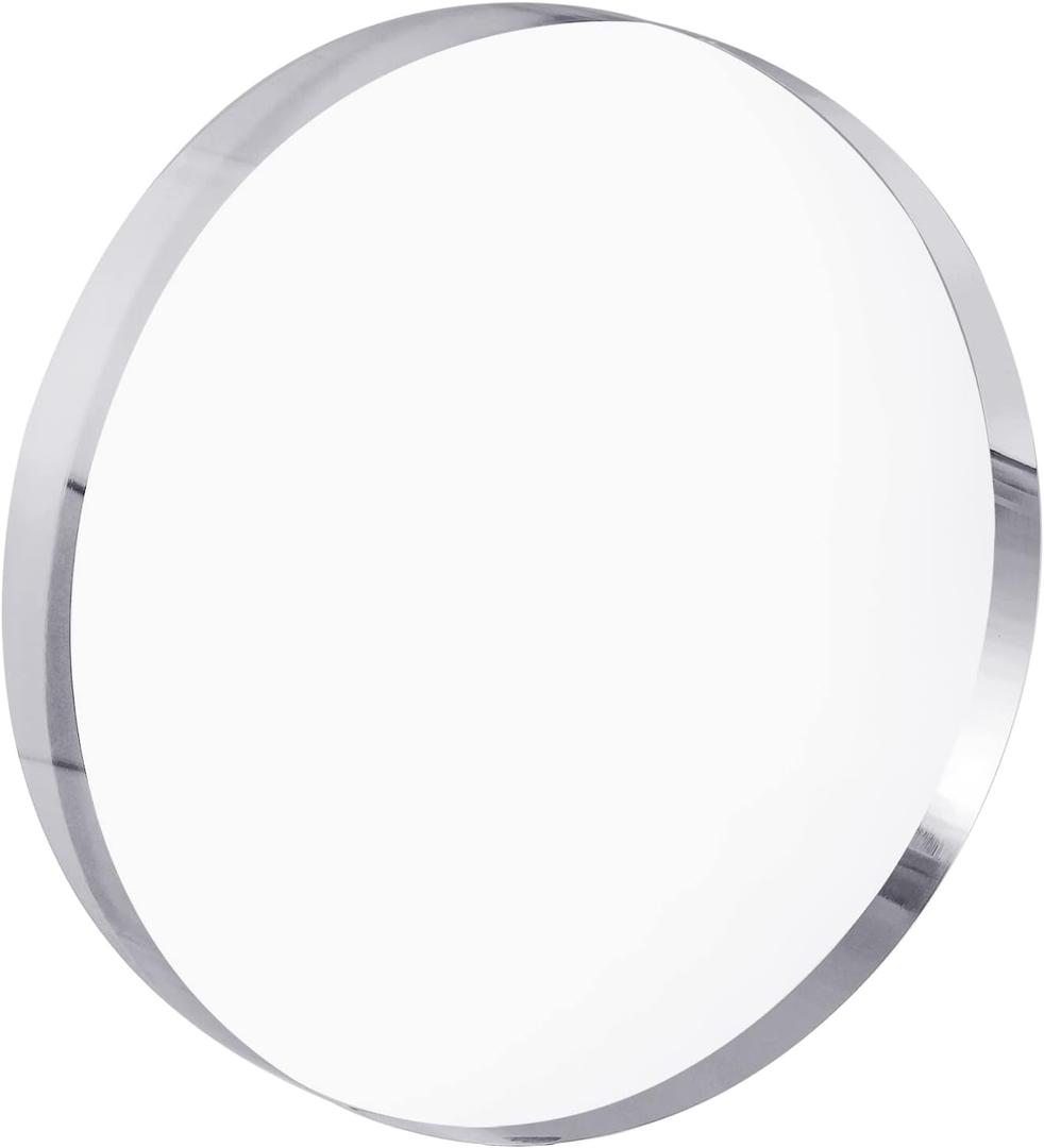 CiaoHER 1in Thickness 7in Diameter Acrylic Disc Display Block Clear Polished Round Pedestal Stand Riser 7" x 7" x 1", 1 Pack