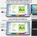 Prechen 27 Inch 2K QHD 100Hz Touchscreen Monitor 10 Point Multi Touch IPS Portable Display, 2560x1440 USB-C HDMI Laptop Monitor with Adjustable Stand & Speakers