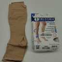 Truform 20-30 mmHg Compression Stockings for Men and Women, Knee High Length, Open Toe, Beige, Medium (1 Pair)
