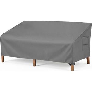 Vailge Heavy Duty Patio Sofa Cover, 100% Waterproof 3-Seater Outdoor Sofa Cover,Lawn Patio Furniture Covers with Air Vent and Handle,79" Wx 37" Dx 35" H,Grey
