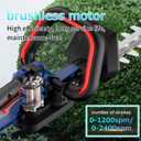 Hedge Trimmer Cordless,2-Speed,Brushless,Battery and Charger Included