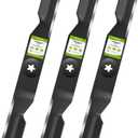 532180054 180054 Lawn Mower Blade for Husqvarna Craftsman 48 Inch Zero Turn Mower, High Lift 5-Point Star Mulching Lawn Mower Blade, YTH24V48 YTH24K48 YTH2348 Craftsman CMXGZAM110149 (3 Pack)