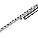 20 Outlet Heavy Duty Metal Socket Power Strip,15-Foot Long Extension Cord with Circuit Breaker. Mounting Brackets Included,Workshop/Industrial use,ETL Certified