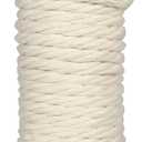 jijAcraft 3/8Inch Cotton Rope - 10mm x 32Ft White Macrame Cord, 4Ply Clothesline Ropes for DIY Crafts, Outdoor, Nautical, Toys