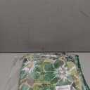 Magpie Fabrics Patio Bench Loveseat Cushion Covers (Replacement Cover only, No Insert!), Waterproof Fade Resistant Swing Cushion Slipcover with Ties(45x18x3 Inch, Green Floral)