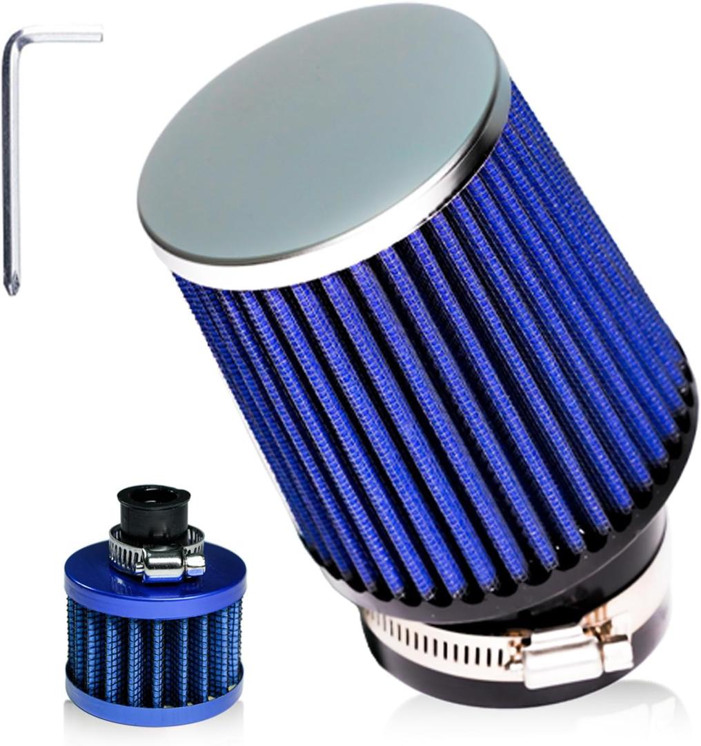 JMCHstore High Performance Air Filter Cleaner Kit for Predator 212cc 79cc Coleman CT200U CT100U KT196 196cc 6.5 Hp Engine Mini Bike Go Kart GX160 GX200 GX390 420cc Motor Powersports Parts (Royal Blue)