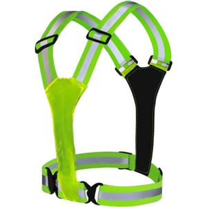 DAGIJIRD LED Reflective Vest USB Rechargeable Light Up Running Vest for Runners Night Walking