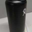 Hydro Flask Water Bottle - Insulated Stainless Steel - Wide Straw Lid, Non Spill, Leakproof in 32 Oz Black