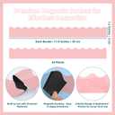 30 Pcs Magnetic Borders for Classroom Whiteboard - Light Pink Magnetic Bulletin Board Border Set - Scalloped Chalkboard Border Strips for Teachers, Parents, DIY Home,School & Office Decoration