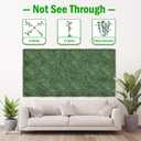 10x10Inch 12Pcs Grass Wall Panels, 4 Layers UV-Anti Boxwood Greenery Hedge with 50 Zip Ties, No Odor Artificial Fake Grass Backdrop for Indoor Outdoor Privacy, Birthday Wedding Decor, 8.3 SQ FT
