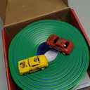 15 Ft Flexible DIY Race Track – Bendable Track Set with 2 Cars and 3 Strong Suction Cups, Car Ramp Toy Track for Kids Ages 3+ (Blue)