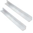 2PCS 2" x 2"x 1/4" Aluminum Angle, 6063 Structural Angle Aluminum Stock Profile, Corrosion-Resistant, 48" Length,1/4" Thick.