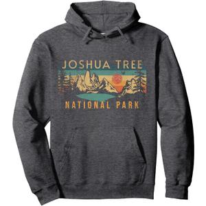 Joshua Tree National Park Pullover Hoodie (Gray, S)