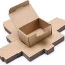 Small Shipping Boxes 3.5x2.2x1.6 Inches, 10-Pack Brown Corrugated Cardboard Boxes for Mailing, Storing, Gift Packaging