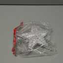 DERAYEE Christmas Tree Topper, 9 Inch Lighted Xmas Star Tree Topper Battery Operated Treetop for Christmas Tree Decorations Indoor Home Dcor (6H Timer, Blue Lights)