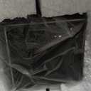 12 Inch Tall Black Ceramic Vase, with 5 Branches of 25 Inch Faux Artificial Vibrant Greenery Stems Set, Textured Minimalist Jug, Fake Stem Plants, Decorative Farmhouse, Console Table Centerpiece Decor