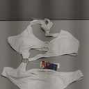 Women One Piece Swimsuit Slimming Cutout Fashoin Swimwear Metal Ring Bathing Suit Female Beachwear (X-Large, White)