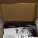 Single LCD Computer Monitor Free-Standing Desk Stand Mount Riser for 13 inch to 32 inch screen with Swivel, Height Adjustable, Rotation, Vesa Base Stand Holds One (1) Screen up to 77Lbs(HT05B-001)) (Black)