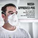 3M P95 Particulate Respirator 8577, 2 Pack, Carbon Layer For Odor Reduction, Features COOL FLOW Exhalation Valve, NIOSH-APPROVED, Advanced Filter Media For Easy Breathing, Comfortable (8577C2-DC-PS)