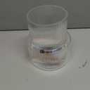 Ribbed Glass Vase, Flower Vase, Fluted Clear Vases for Flowers, Modern Vases for Living Room, Dining Table, Entryway, Shelf, Wedding, Office, Coffee Table, Birthday, 7.5 Inches