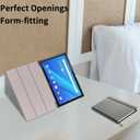 2 x Tri-Fold Case Compatible with Huawei Mediapad M5 10.8 inch (CMR-AL09/CMR-W09), Includes a Screen Protector - Premium PU Leather Tri-Fold Cover with Auto Sleep/Wake (Vintage Brown, One Size)