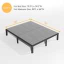Bunkie Board Queen, Under Mattress Support Board, Foldable Low Queen Box Spring, Breathable Bunky Boards, Light & Thin & Noise Minimizing, Whole Bed Boards Design