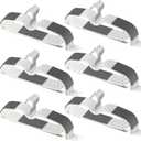 60 Pack M-Style Plastic Pants Hangers, Thin Space Saving Hanger with Rubber Pads and 360 Hook - Non Slip Clothes Hangers, Closet Organizer for Camisole, Tank Top, Dresses, Skirt - Gray