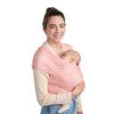 Baby Tula Stretchy Tencel Baby Wrap Carrier – Soft Newborn & Infant Wrap Sling, Ergonomic Hands-Free Baby Carrier, Breathable & Adjustable, Eco-Friendly for 8–25 lbs - Ditsy Floral