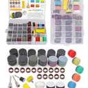 268 PCS 1 Inch Wet Dry Sanding Discs and Drums for Dremel Sanding Bits, Hook and Loop Sandpaper 60-10000 Grit for Dremel Rotary Tool Accessories, Micromesh Pads Polishing Kit for Resin Wood Jewelry